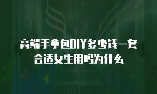 高端手拿包DIY多少钱一套合适女生用吗为什么
