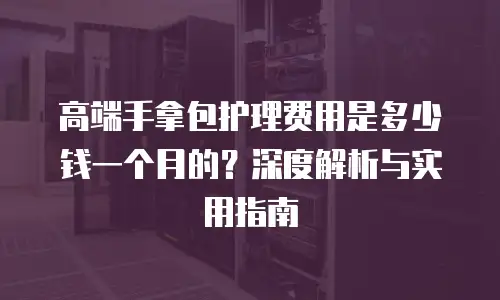 高端手拿包护理费用是多少钱一个月的？深度解析与实用指南
