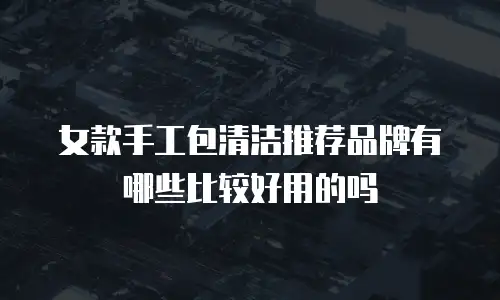女款手工包清洁推荐品牌有哪些比较好用的吗