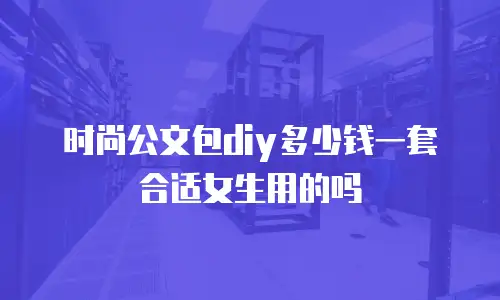 时尚公文包diy多少钱一套合适女生用的吗