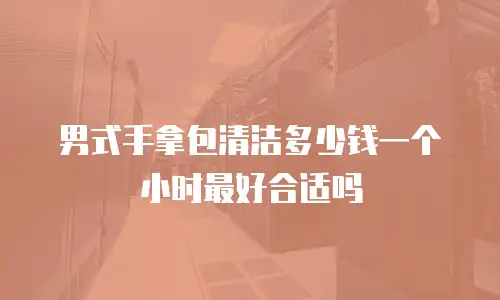 男式手拿包清洁多少钱一个小时最好合适吗