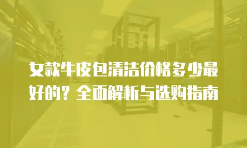 女款牛皮包清洁价格多少最好的？全面解析与选购指南