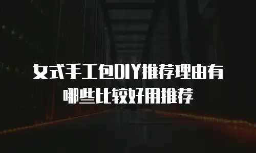 女式手工包DIY推荐理由有哪些比较好用推荐