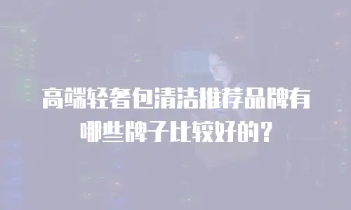 高端轻奢包清洁推荐品牌有哪些牌子比较好的？