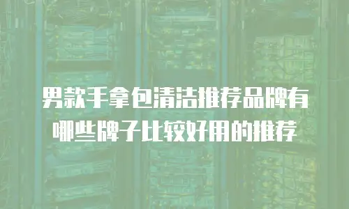 男款手拿包清洁推荐品牌有哪些牌子比较好用的推荐