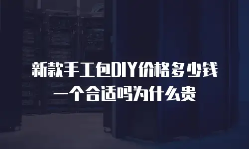 新款手工包DIY价格多少钱一个合适吗为什么贵