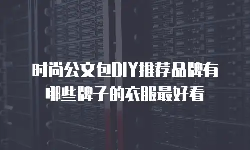 时尚公文包DIY推荐品牌有哪些牌子的衣服最好看