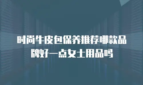 时尚牛皮包保养推荐哪款品牌好一点女士用品吗