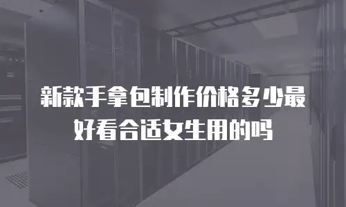 新款手拿包制作价格多少最好看合适女生用的吗