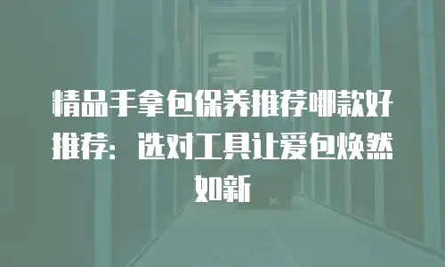 精品手拿包保养推荐哪款好推荐：选对工具让爱包焕然如新