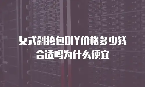 女式斜挎包DIY价格多少钱合适吗为什么便宜