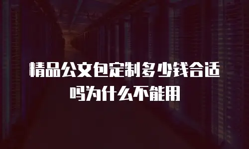 精品公文包定制多少钱合适吗为什么不能用