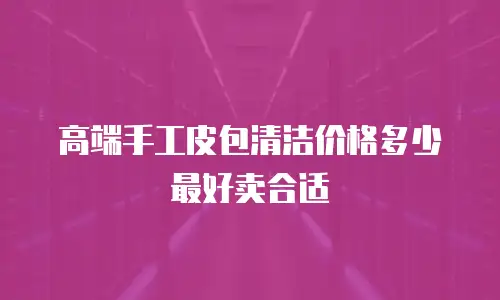 高端手工皮包清洁价格多少最好卖合适