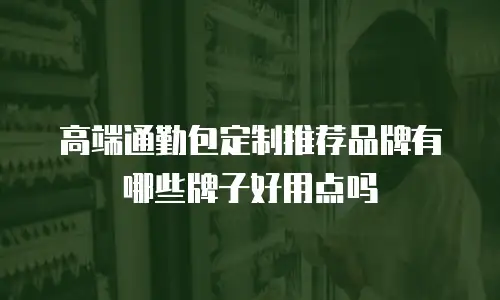 高端通勤包定制推荐品牌有哪些牌子好用点吗
