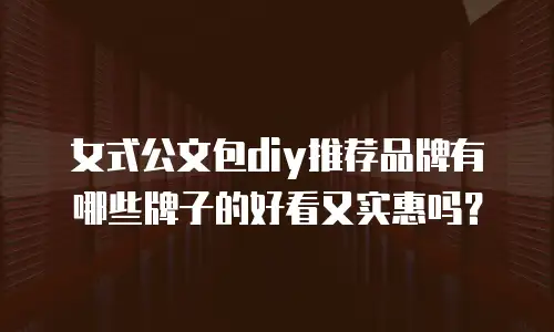 女式公文包diy推荐品牌有哪些牌子的好看又实惠吗？