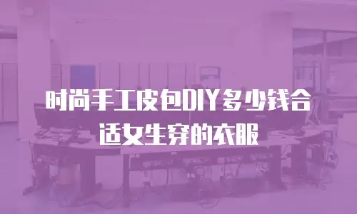 时尚手工皮包DIY多少钱合适女生穿的衣服