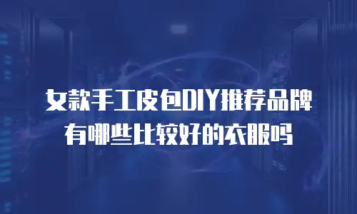 女款手工皮包DIY推荐品牌有哪些比较好的衣服吗