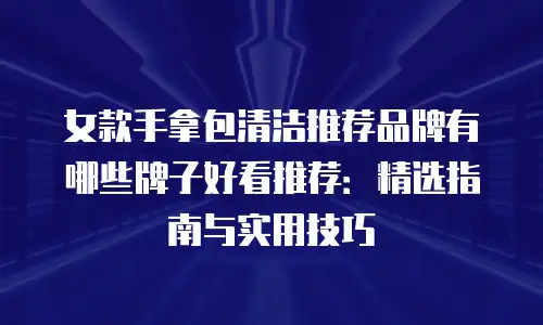 女款手拿包清洁推荐品牌有哪些牌子好看推荐：精选指南与实用技巧