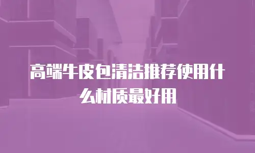 高端牛皮包清洁推荐使用什么材质最好用