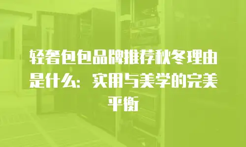 轻奢包包品牌推荐秋冬理由是什么：实用与美学的完美平衡