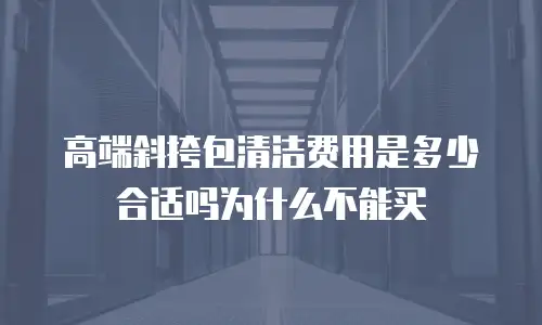 高端斜挎包清洁费用是多少合适吗为什么不能买