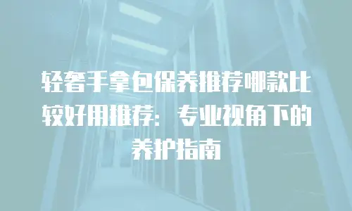 轻奢手拿包保养推荐哪款比较好用推荐：专业视角下的养护指南