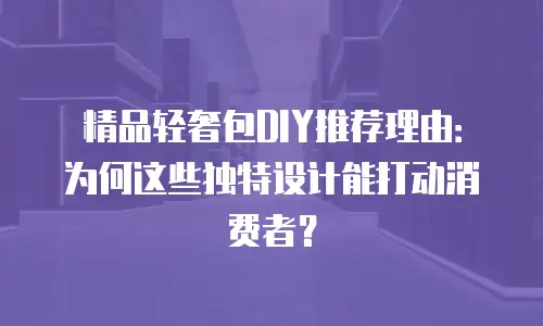 精品轻奢包DIY推荐理由：为何这些独特设计能打动消费者？