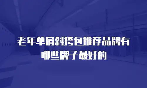 老年单肩斜挎包推荐品牌有哪些牌子最好的