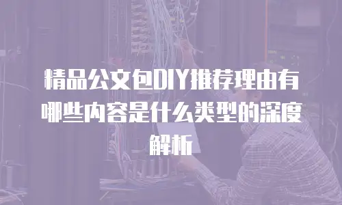 精品公文包DIY推荐理由有哪些内容是什么类型的深度解析