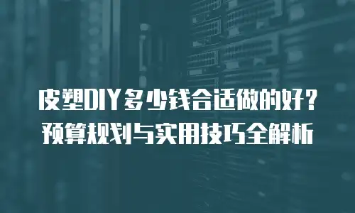皮塑DIY多少钱合适做的好？预算规划与实用技巧全解析