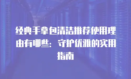 经典手拿包清洁推荐使用理由有哪些：守护优雅的实用指南