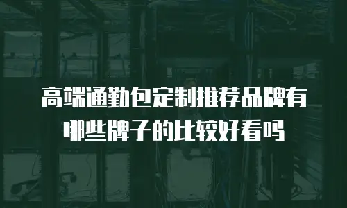 高端通勤包定制推荐品牌有哪些牌子的比较好看吗
