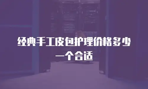 经典手工皮包护理价格多少一个合适