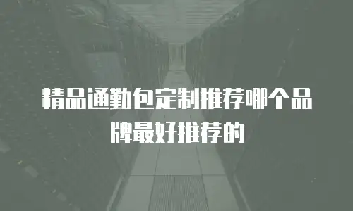 精品通勤包定制推荐哪个品牌最好推荐的