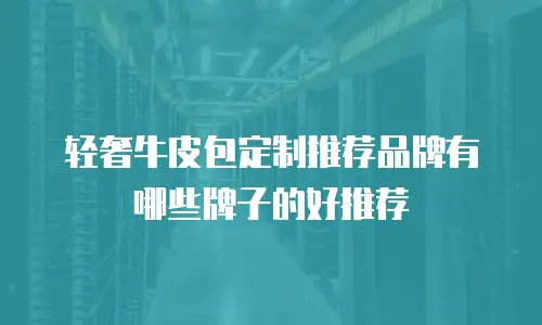 轻奢牛皮包定制推荐品牌有哪些牌子的好推荐