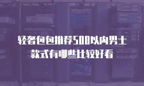 轻奢包包推荐500以内男士款式有哪些比较好看