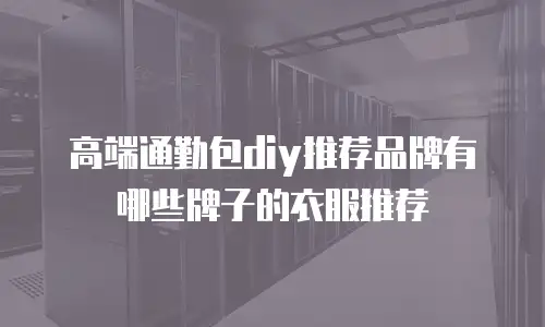 高端通勤包diy推荐品牌有哪些牌子的衣服推荐