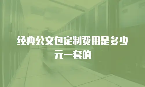 经典公文包定制费用是多少元一套的