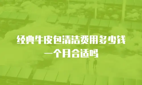 经典牛皮包清洁费用多少钱一个月合适吗