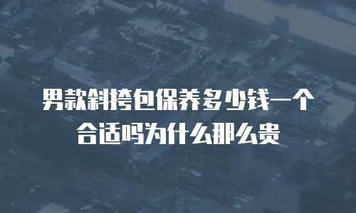 男款斜挎包保养多少钱一个合适吗为什么那么贵