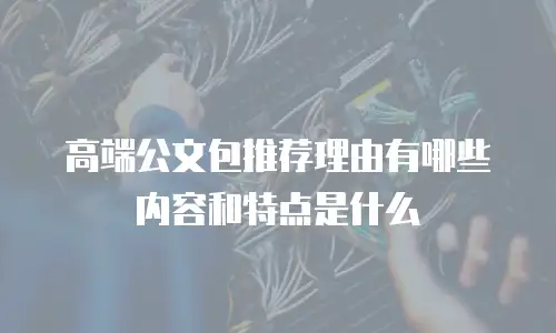 高端公文包推荐理由有哪些内容和特点是什么