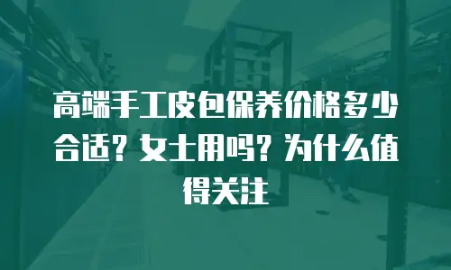 高端手工皮包保养价格多少合适？女士用吗？为什么值得关注