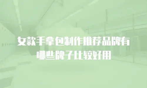 女款手拿包制作推荐品牌有哪些牌子比较好用