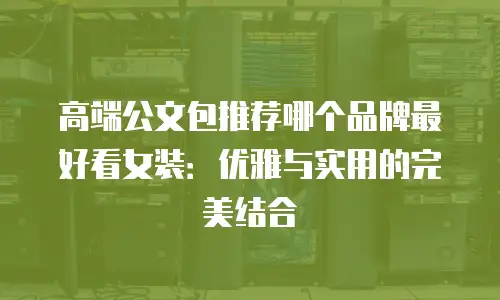 高端公文包推荐哪个品牌最好看女装：优雅与实用的完美结合