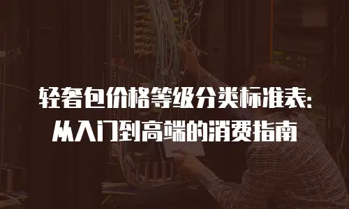 轻奢包价格等级分类标准表：从入门到高端的消费指南