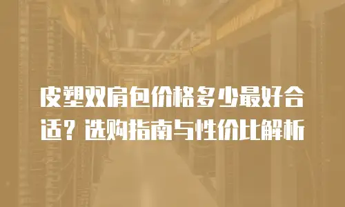 皮塑双肩包价格多少最好合适？选购指南与性价比解析