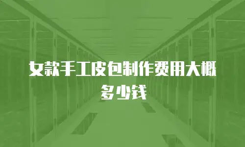 女款手工皮包制作费用大概多少钱