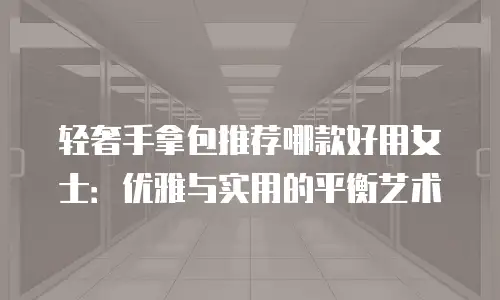 轻奢手拿包推荐哪款好用女士：优雅与实用的平衡艺术