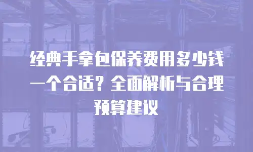 经典手拿包保养费用多少钱一个合适？全面解析与合理预算建议
