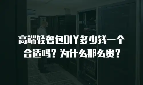 高端轻奢包DIY多少钱一个合适吗？为什么那么贵？